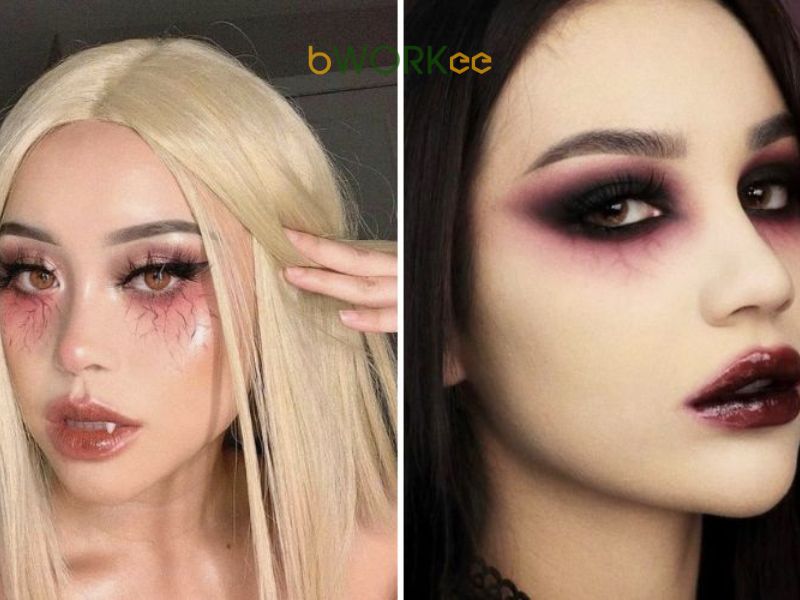 Makeup Halloween Ma Cà Rồng