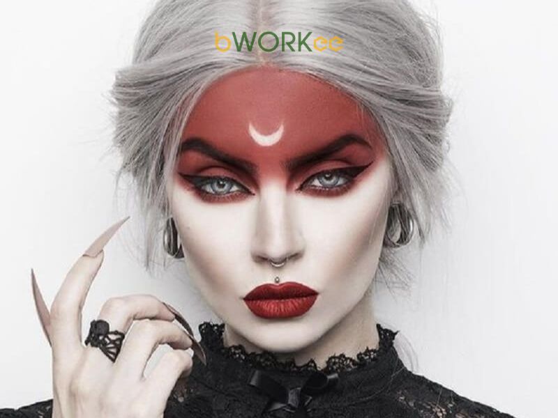 Makeup Halloween Với Mặt Trăng