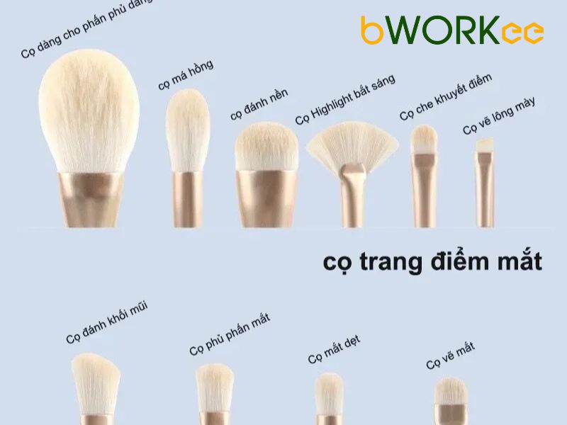 Phân biệt cọ trang điểm theo chất liệu