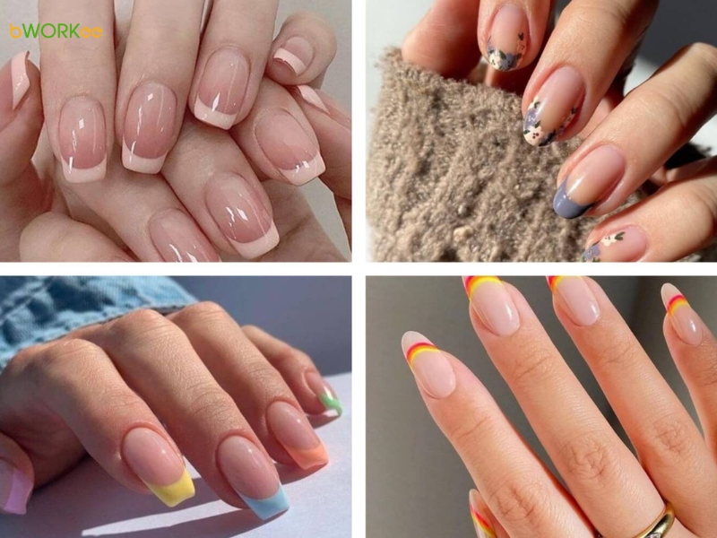 Nail có họa tiết đơn giản