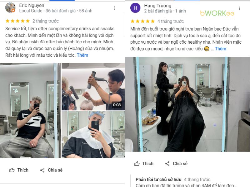 Đánh Giá Từ Khách Hàng Về 4AM Hair Studio