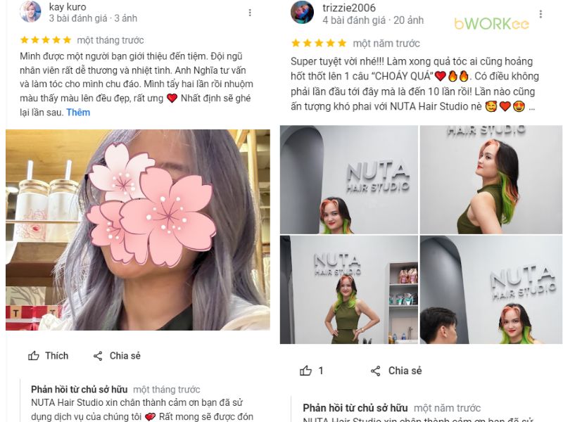 Đánh Giá Từ Khách Hàng Về NUTA Hair Studio