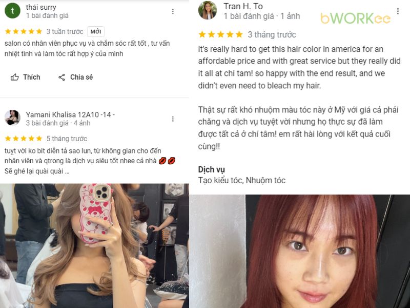 Đánh Giá Từ Khách Hàng Về Studio Tóc Chí Tâm