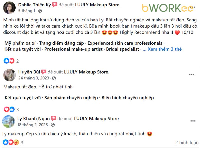 Đánh Giá Của Khách Hàng Về LuuLy. Makeup & Academy
