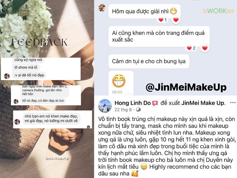 Đánh giá của khách hàng về JINMEI MAKE UP
