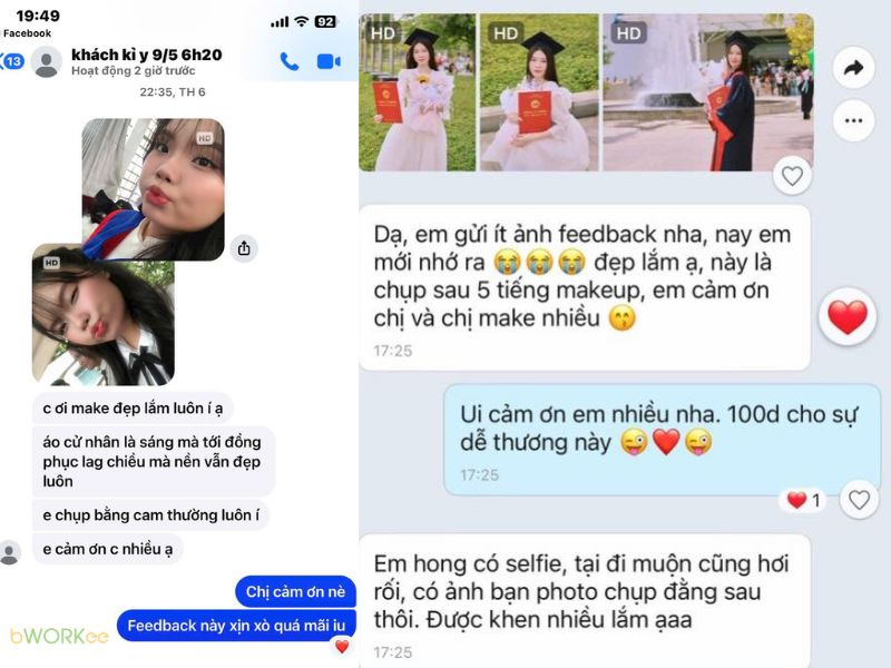 Đánh giá của khách hàng về Make Up Tại Nhà Quận 7