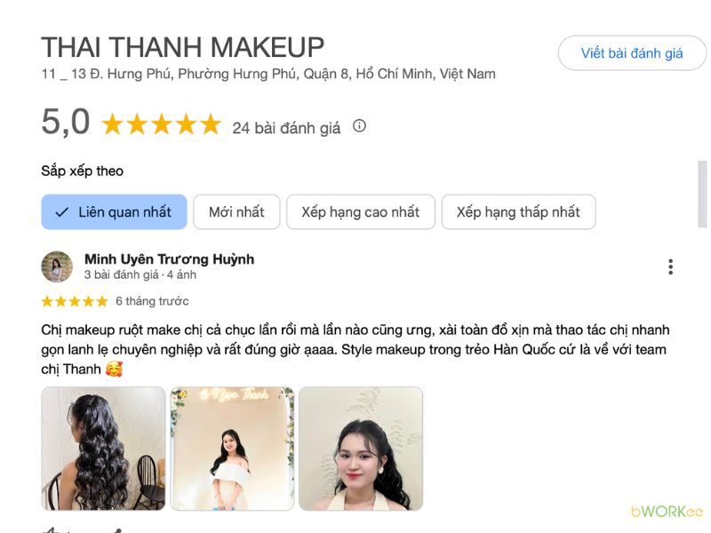 Trải nghiệm thực tế và review địa điểm makeup từ khách hàng