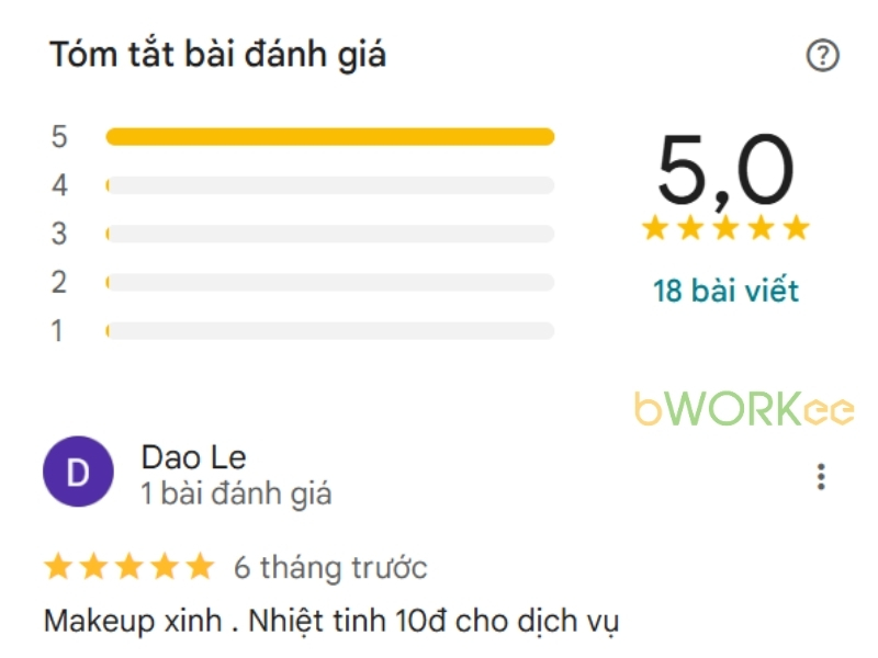 Đánh giá của khách hàng về Hồng Võ makeup tân nhà