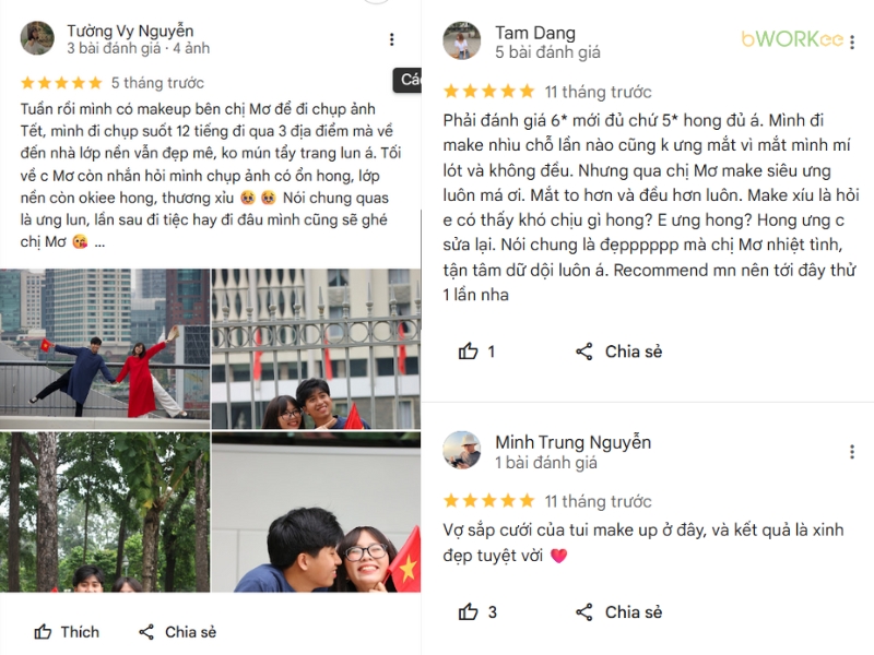 Đánh Giá Thực Tế Từ Khách Hàng Về Mơ makeup - Makeup cô dâu