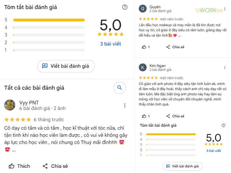 Đánh giá thực tế từ khách hàng về SeMa Makeup Academy