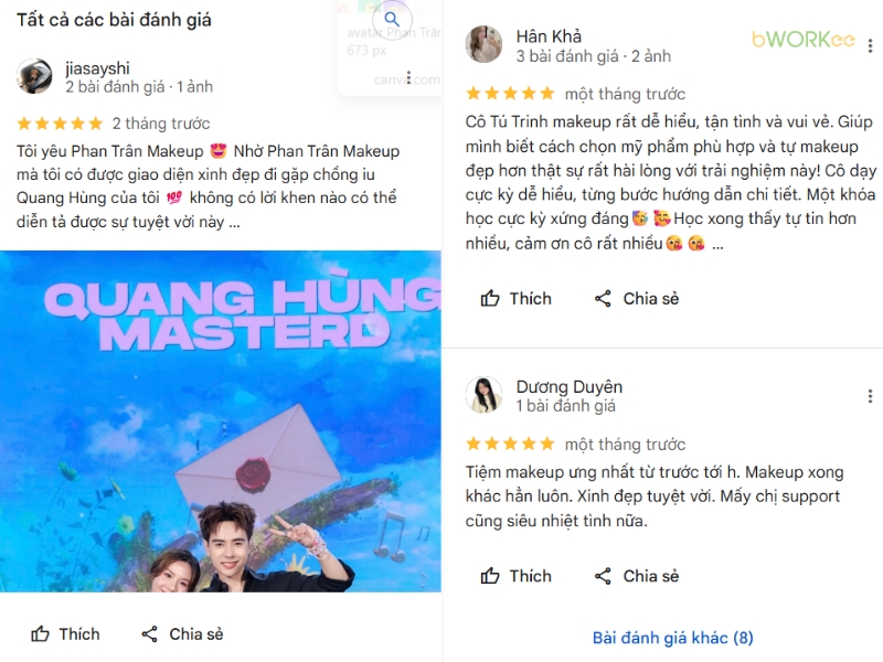 Đánh Giá Thực Tế Từ Khách Hàng Về Phan Trân Makeup & Academy