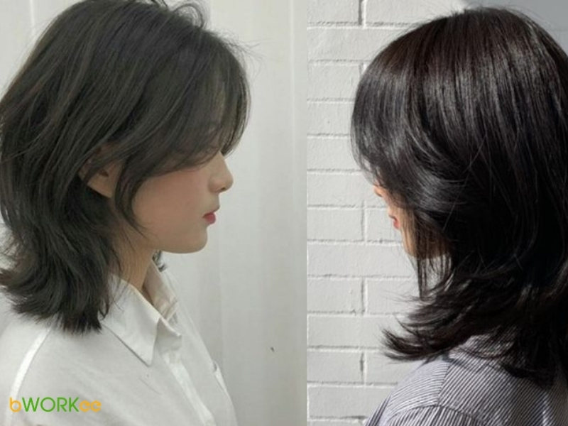Mẫu tóc wolfcut tại nhà