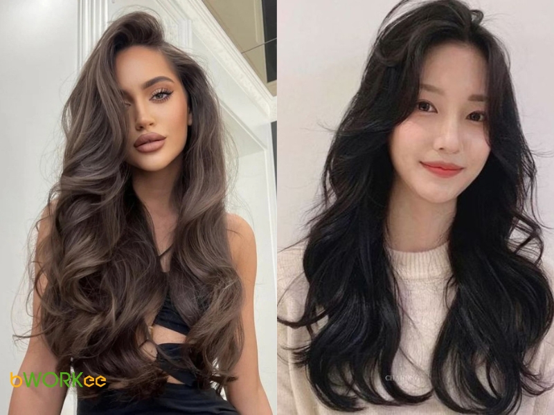 Tóc Butterfly Layer Dài Gợn Sóng Tự Nhiên