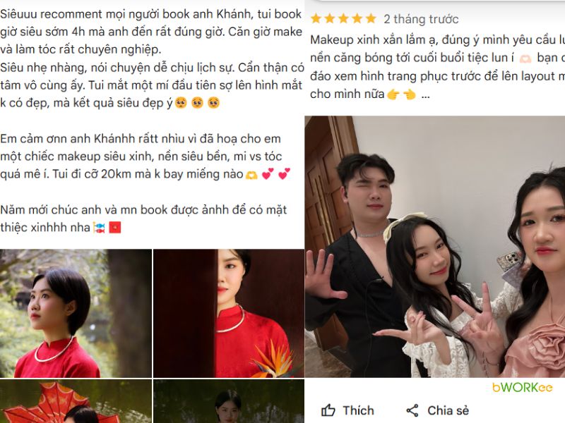 Đánh Giá của khách hàng về Minh Khánh Makeup Artist