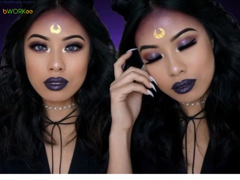 Makeup Halloween Với Mặt Trăng