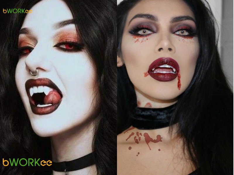 Makeup Halloween Ma Cà Rồng