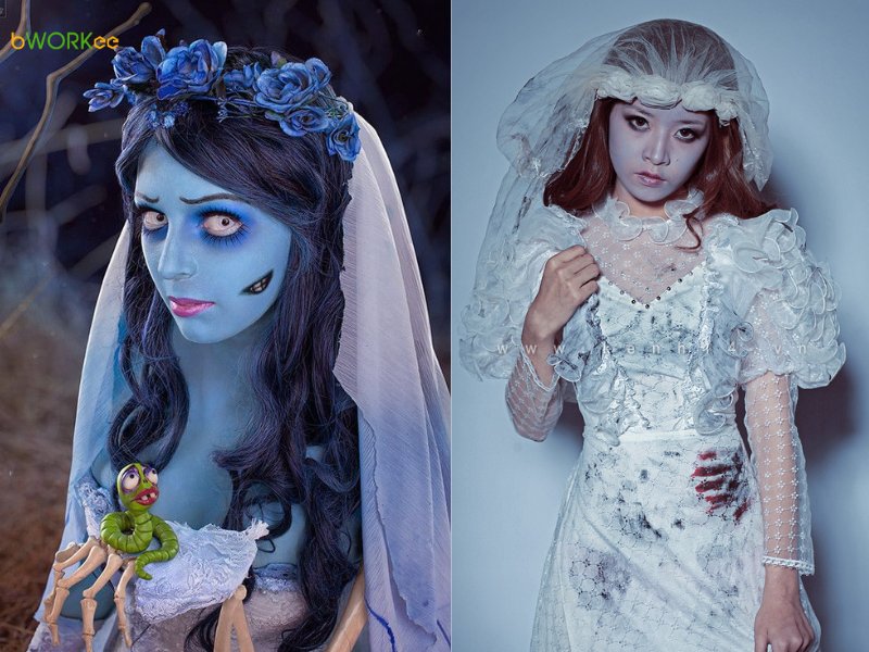 Makeup Halloween Cô Dâu Ma