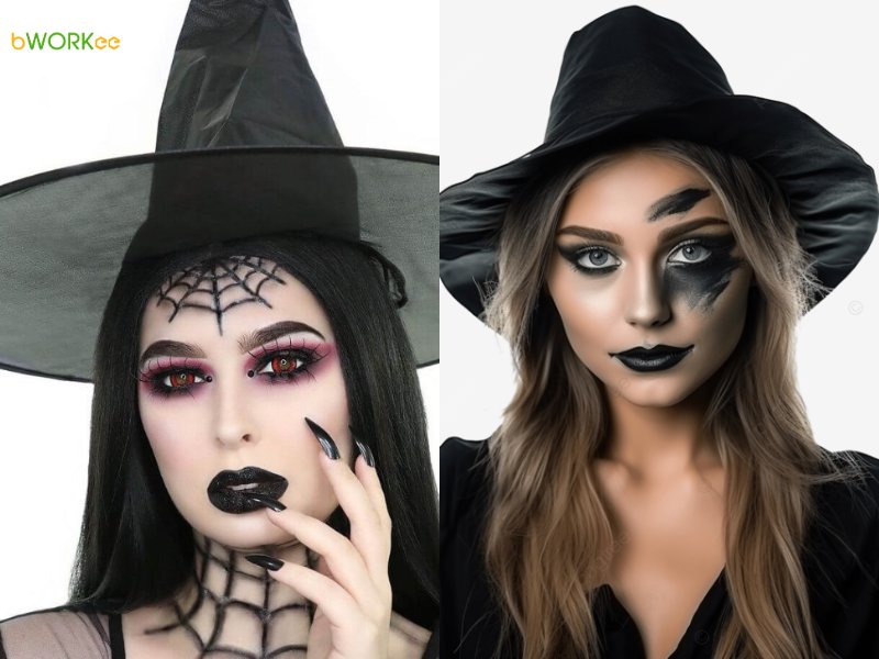 Trang Điểm Phù Thủy Halloween