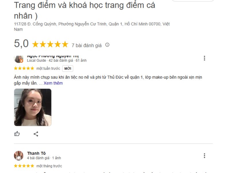 Đánh giá của khách hàng về Makeup Studio by Hanh Ngoc Phan