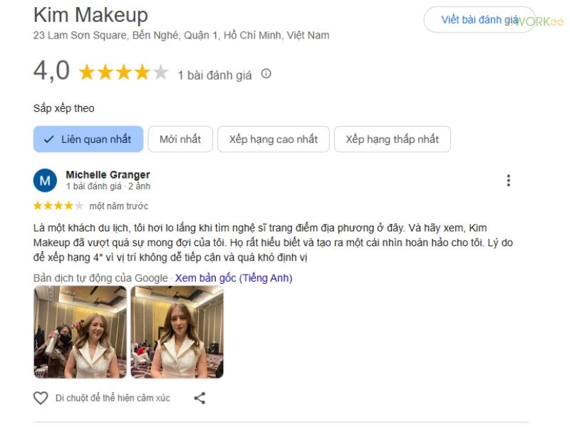 Đánh giá thực tế của khách hàng về Kim Makeup