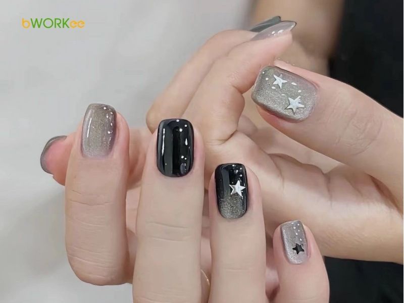 Nail thạch đen