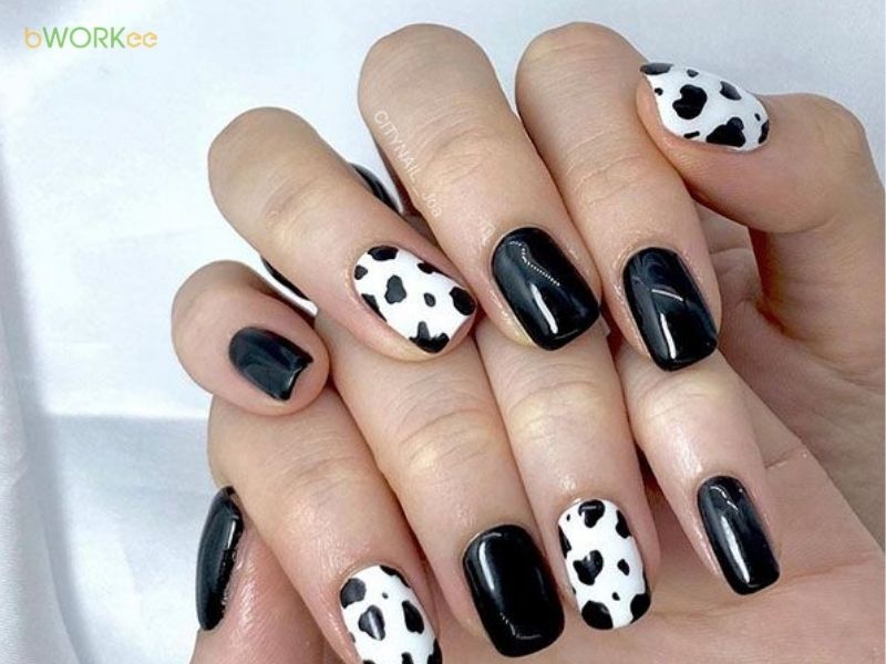 Nail bò sữa dễ thương, cá tính