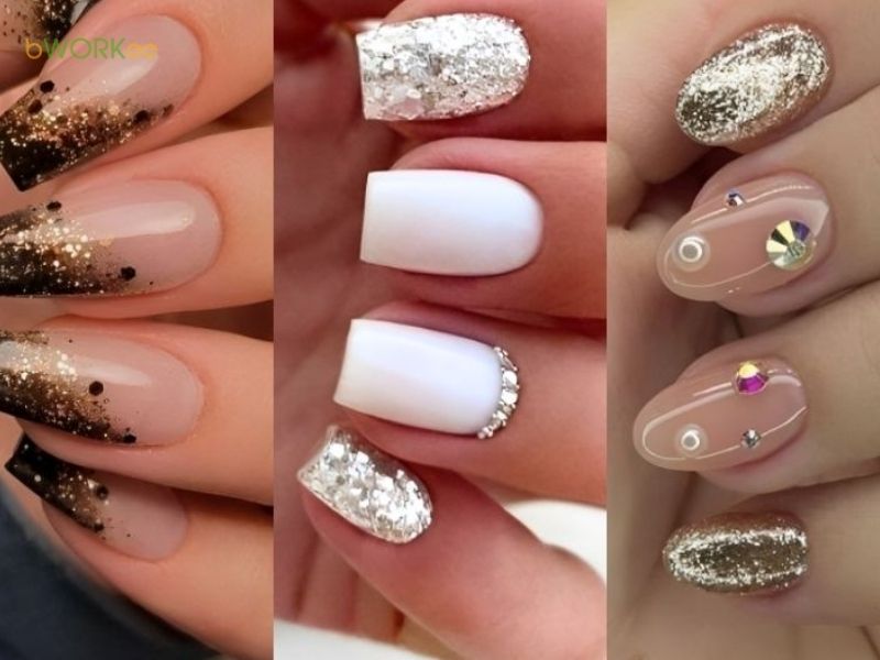 Nail kim tuyến lấp lánh, nổi bật