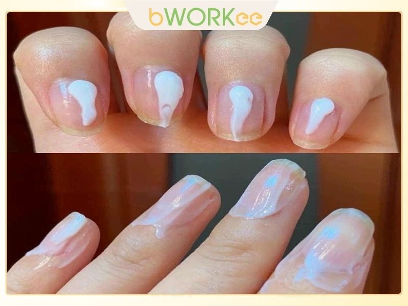 Dùng dầu dưỡng hoặc vaseline thay acetone 