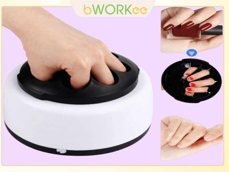 Tháo móng giả bằng hơi nước nóng 