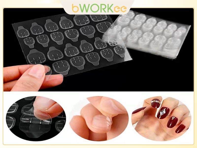 C&aacute;ch D&aacute;n M&oacute;ng Tay Giả Bằng Miếng D&aacute;n Hai Mặt 