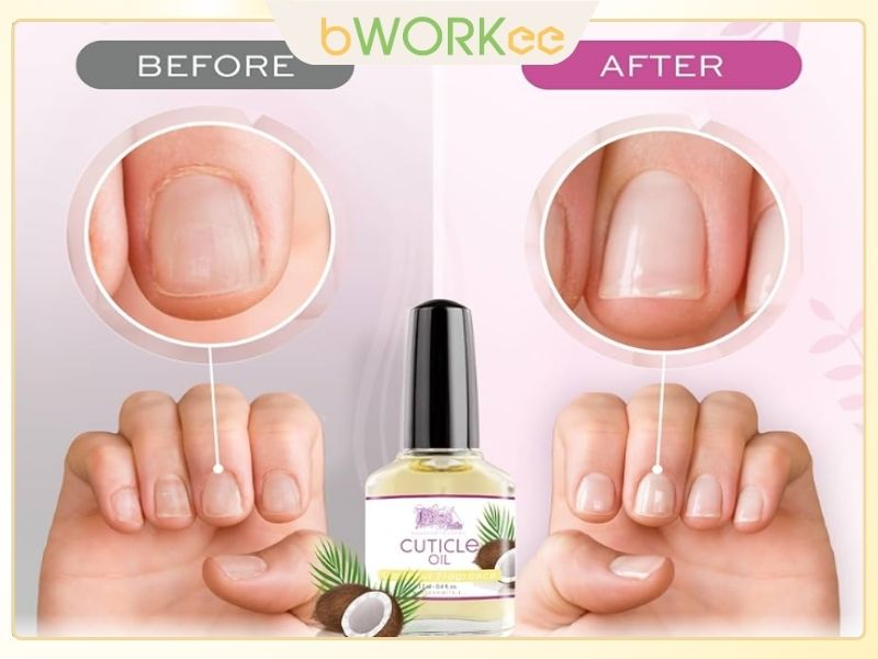  Dưỡng m&oacute;ng tay với dầu dừa 