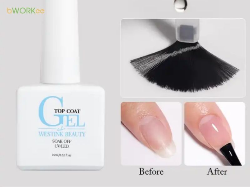 Thoa Top Coat để khóa màu