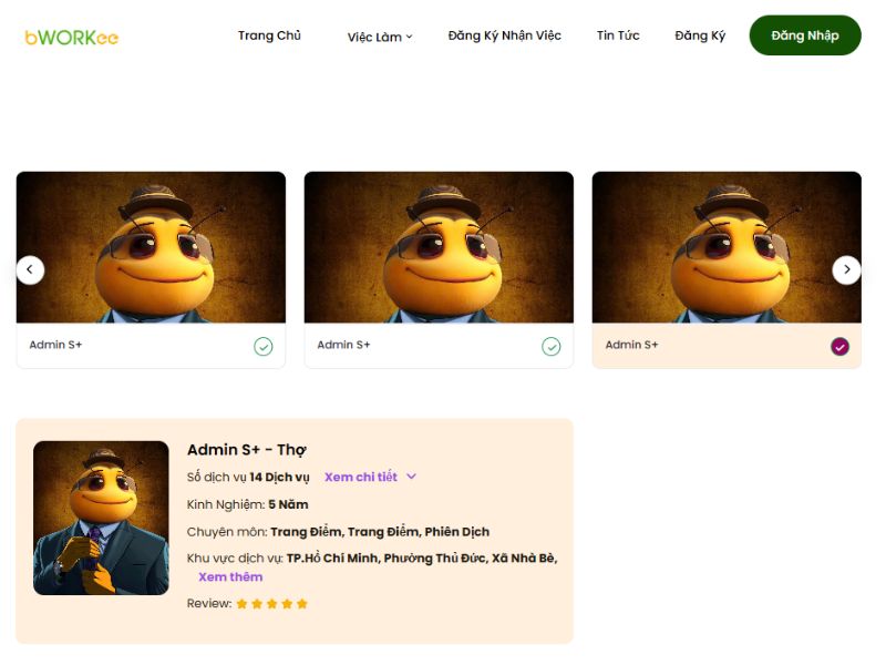 Yêu cầu thợ theo mong muốn