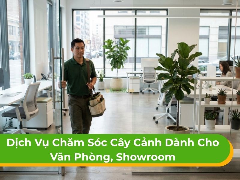 Dịch vụ chăm sóc cây cảnh cho văn phòng, showroom tận nơi