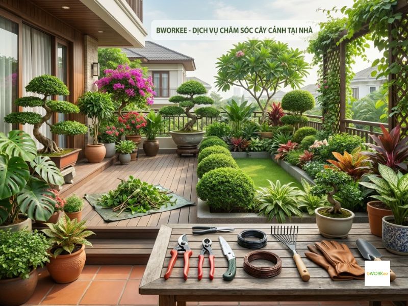 Bworkee cung cấp dịch vụ cắt tỉa c&acirc;y cảnh tận nơi tại TPHCM