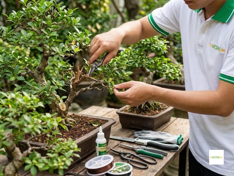 Quy tr&igrave;nh cắt tỉa c&acirc;y cảnh an to&agrave;n v&agrave; chuẩn kỹ thuật
