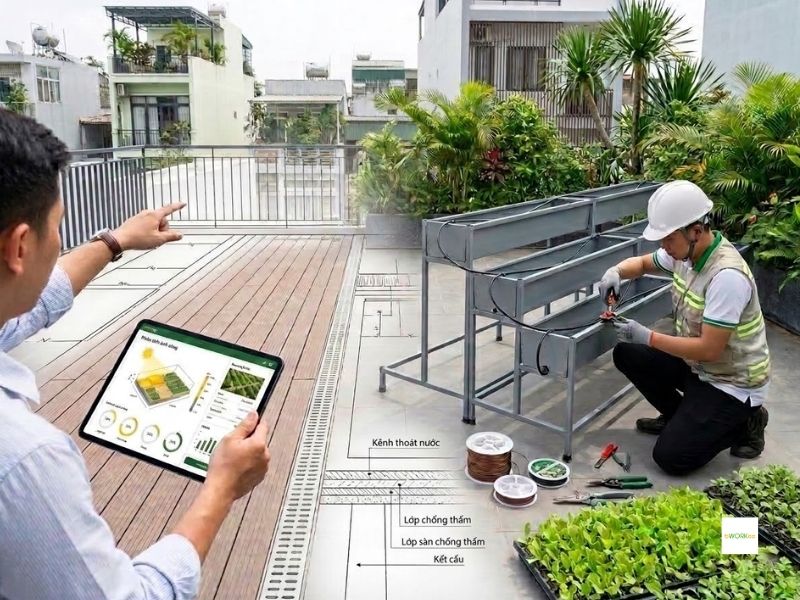 Quy tr&igrave;nh thiết kế vườn rau tại nh&agrave; chuẩn chuy&ecirc;n gia